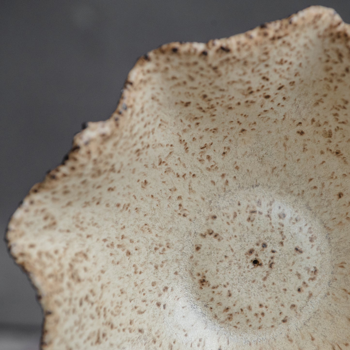 Handmade Ceramic Incense Holder Vessel – Natural Flower Form