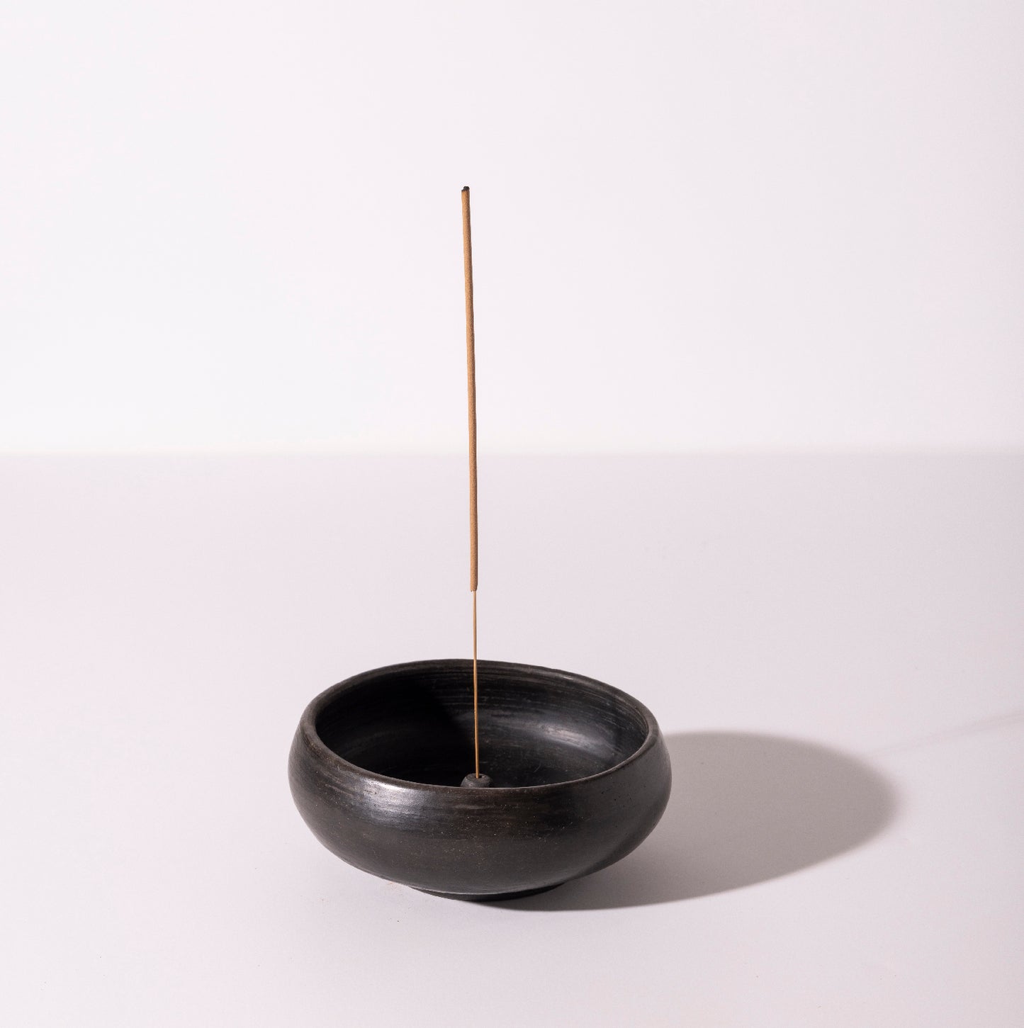 Black Clay Incense Holder Bowl Handmade in Oaxaca, Mexico